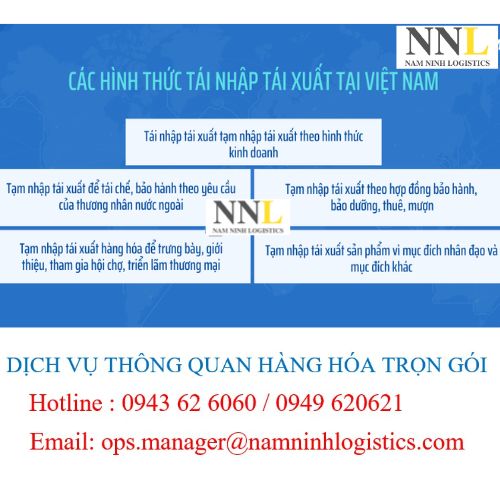 Các hình thức tạm nhập tái xuất tại Việt Nam