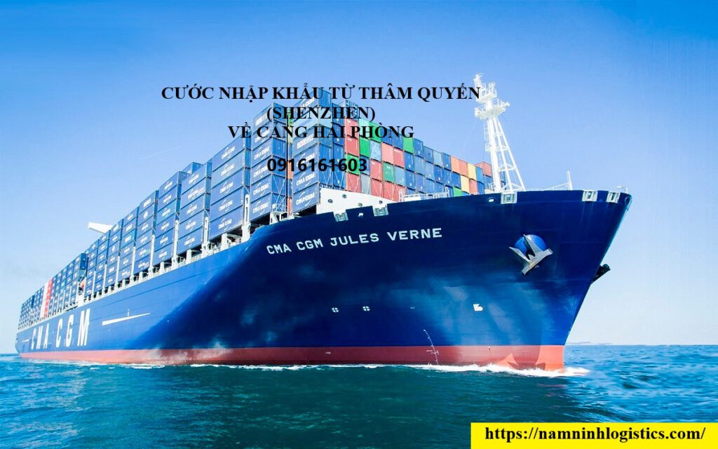 Cước vận chuyển từ Thâm Quyến về Hải Phòng cho hàng container