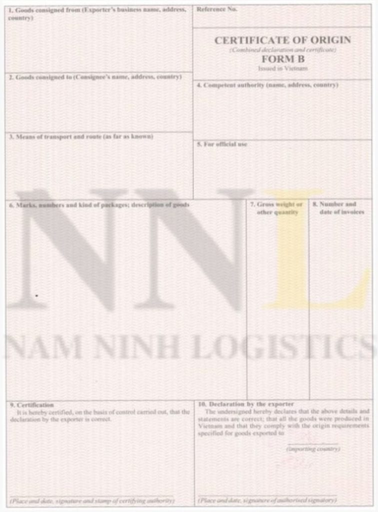 Giấy Chứng Nhận Xuất Xứ Hàng Hóa - Certificate of Origin (CO) Giấy Chứng Nhận Xuất Xứ Hàng Hóa - Certificate of Origin (CO)