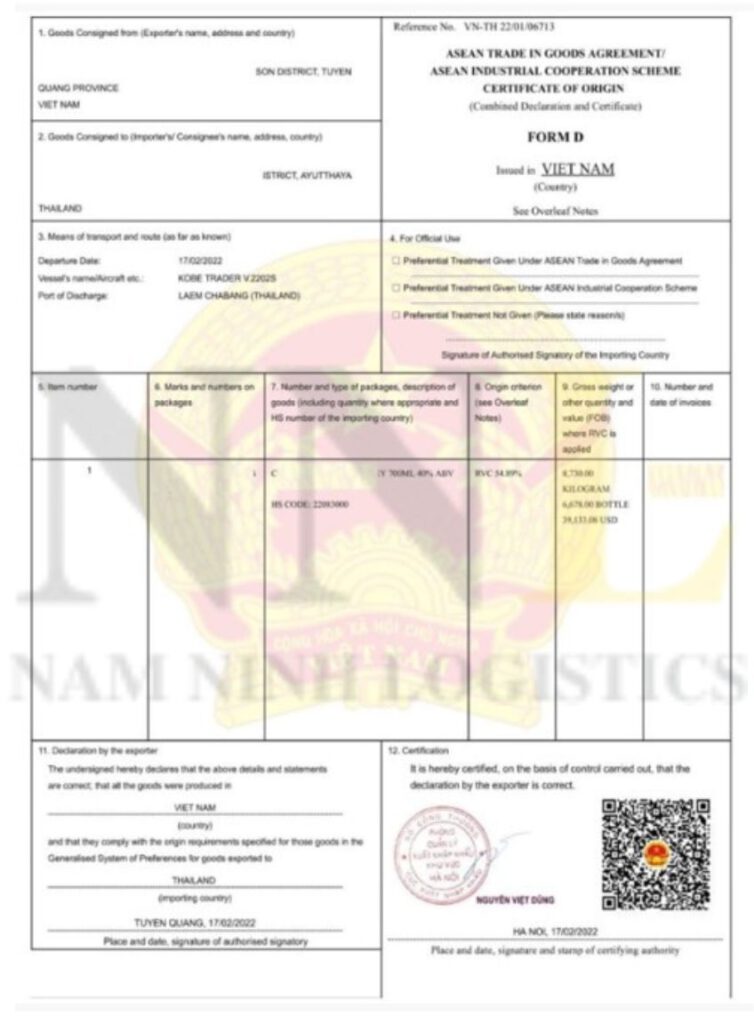 Giấy Chứng Nhận Xuất Xứ Hàng Hóa - Certificate of Origin (CO) Giấy Chứng Nhận Xuất Xứ Hàng Hóa - Certificate of Origin (CO)